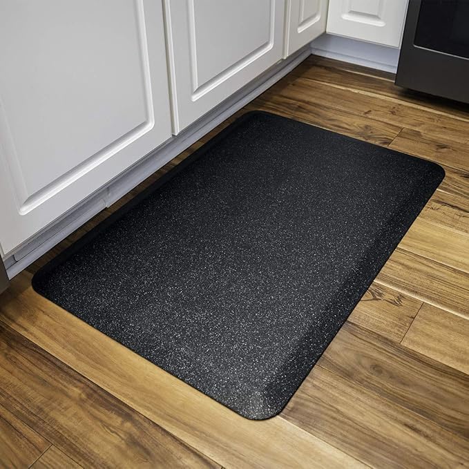 WellnessMats Granite Collection Anti-Fatigue Floor Mat, Polyurethane – Ergonomic Support Pad for Home, Kitchen, Garage, Office Standing Desk – Water Resistant - Made in USA