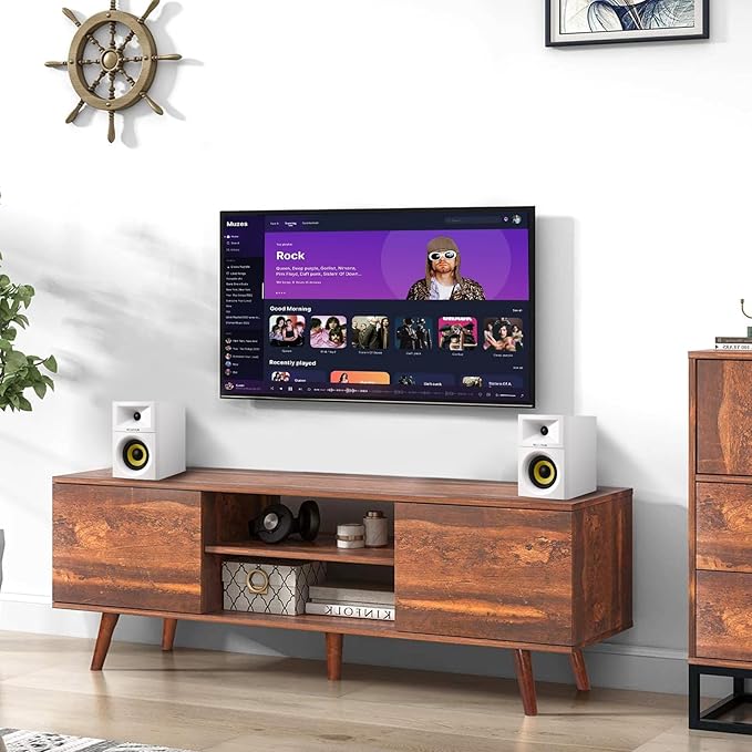 SW205 4" Bookshelf Speakers | Immersive HiFi Audio with Virtual Surround | Flagship DAC/DSP Engine | Geometric Diffusion Cabinet | 80W, Bluetooth 5.4/Optical/AUX Inputs, Wireless Remote, White