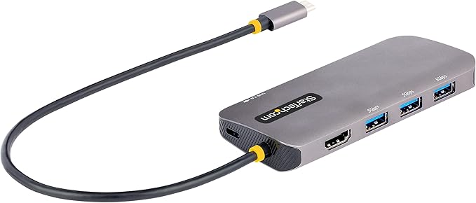 StarTech.com USB-C Docking Station for MacBook Pro M1 M2 M3 M4 and Windows, 4K 60Hz HDMI Video, HDR10, USB 5Gbps Hub, 100W Laptop Charging, GbE