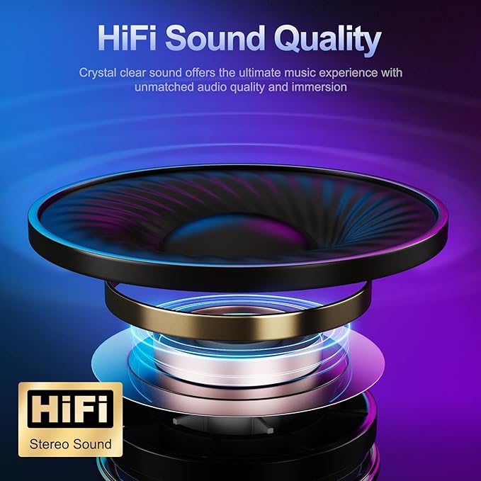 Bluedee Computer Speakers for Desktop PC, Bluetooth 5.3 PC Speakers with Dynamic RGB Light, Wired USB Plug & Play Computer Sound Bar, USB/Type-C Powered Gaming Speakers for Desktop, Laptops, Tablet