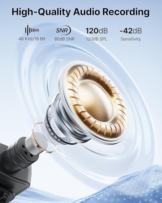 BOYA V30 Wireless Lavalier Microphone for iPhone/Android/PC/Laptop with USB-C Port, 36H Battery Life with Charging Case, Noise Canceling Clip on Lapel Microphone Wireless Mini Mic for Video Recording