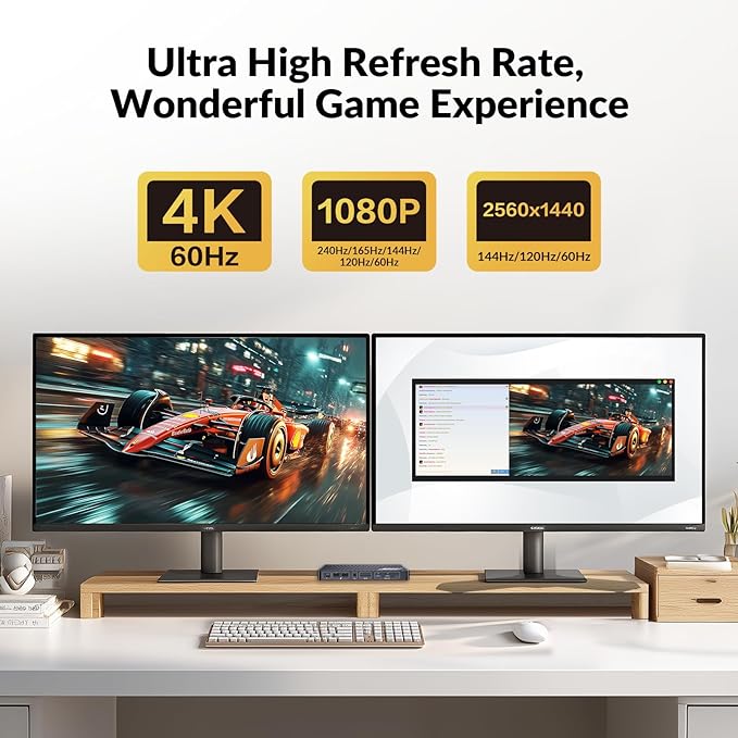 Docking Station, 13-in-1, Triple Display, 4K HDMI and 2 x DP, 100W Laptop Charging, 10Gbps USB-C/A, Ethernet, Audio, SD, Laptop Docking Station for MacBook/Chrome/Dell/HP/Lenovo