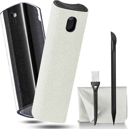 walrfid 2Pcs Laptop Cleaner, Computer Screen Cleaner Spray and Wipe, Electronics Laptop Cleaning Kit for iPad, iPhone, Cellphone, Monitor, MacBook Pro, Car Display, Tablet, TV, Kindle, Black Cream