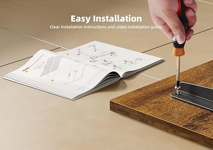 Seang Standing Desk with Adjustable Height, 55x24 Inch Electric Stand Up Desk for Home Office, Studio, Computer Workstation, Rustic Brown Top