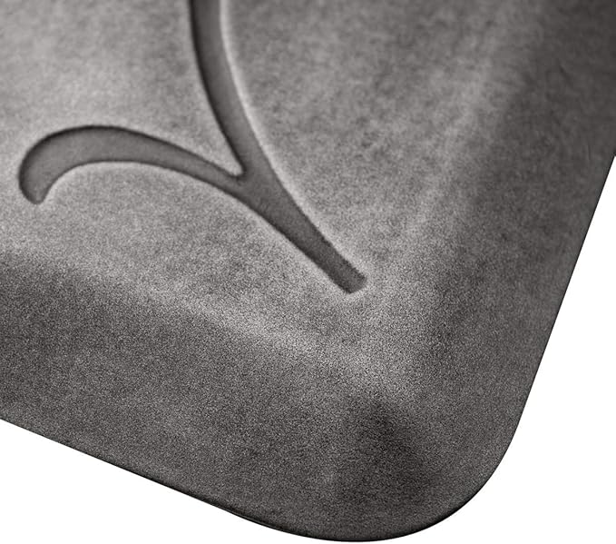 WellnessMats Bella Collection Anti-Fatigue Floor Mat, Polyurethane – Ergonomic Support Pad for Home, Kitchen, Garage, Office Standing Desk – Water Resistant - Made in USA