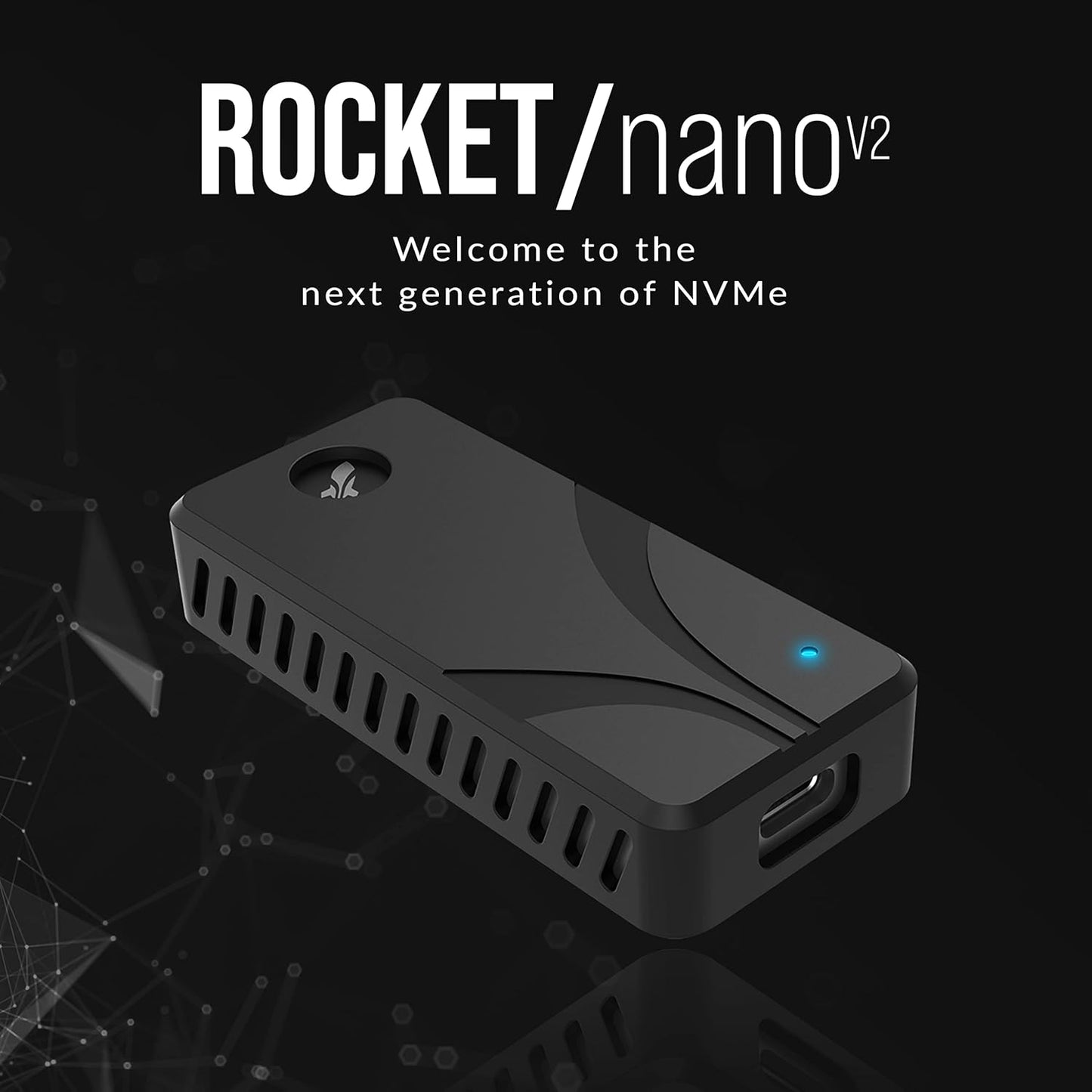 SABRENT 4TB External Aluminum SSD, Rocket Nano V2, USB 3.2 Gen 2x2, 1500 MB/s Transfer Speeds [SB-4TB-NAV2]