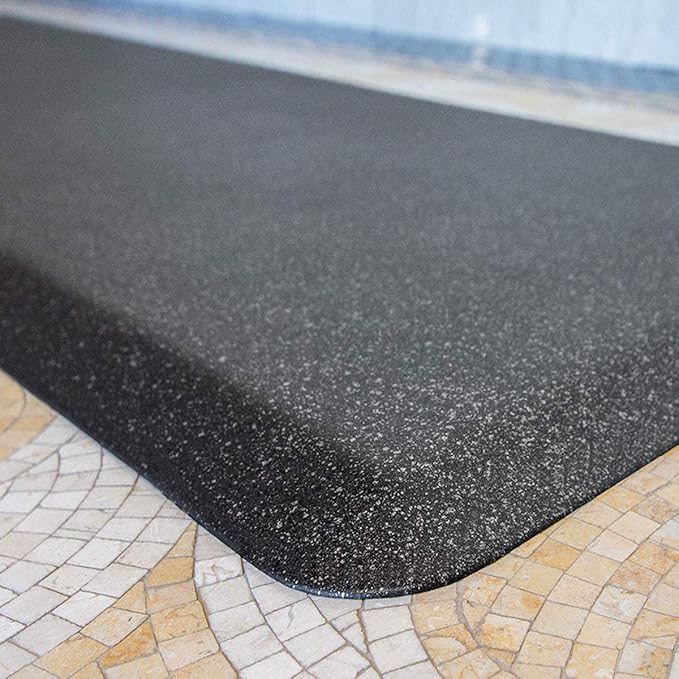 WellnessMats Granite Collection Anti-Fatigue Floor Mat, Polyurethane – Ergonomic Support Pad for Home, Kitchen, Garage, Office Standing Desk – Water Resistant - Made in USA