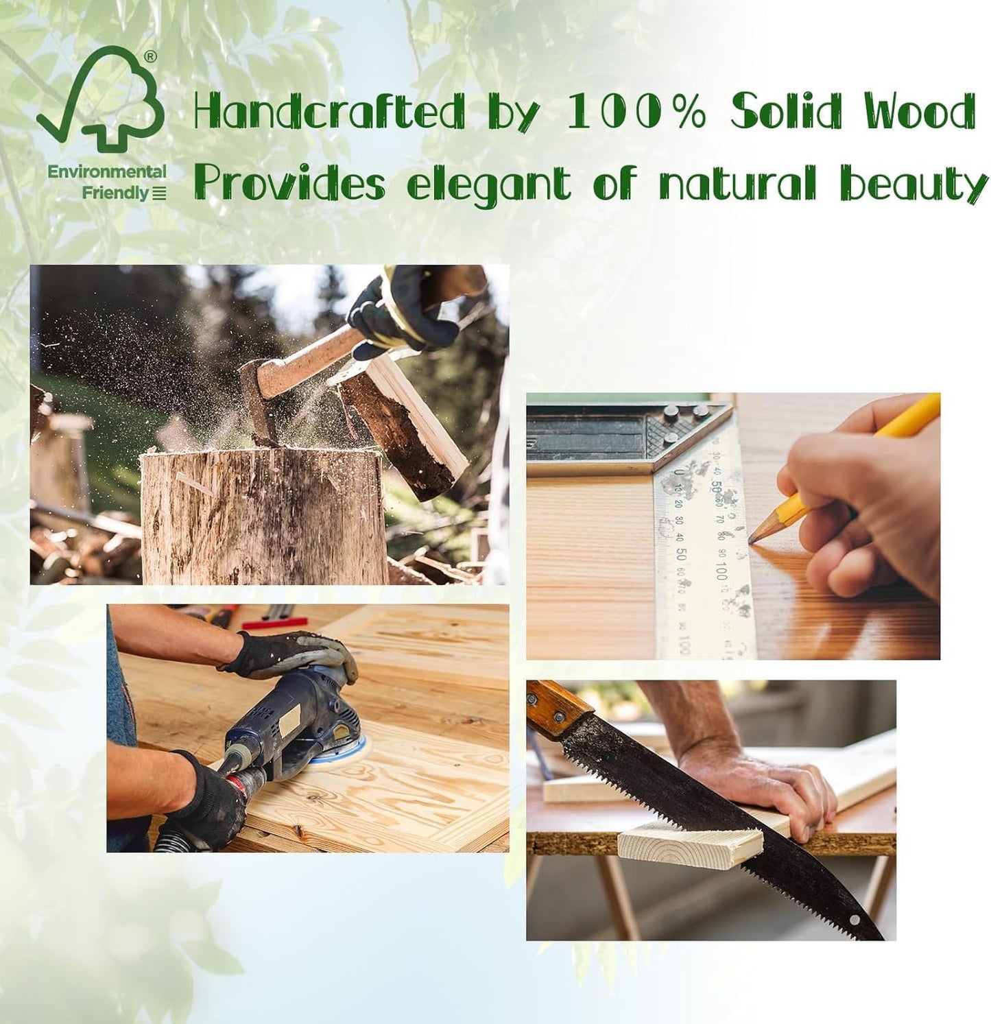 KINLINK Solid Wood Monitor Stand Riser, Monitor Riser with 2 Adjustable Height, 15.8 inch Computer Riser for Computer, iMac, PC, Printer, Computer Monitor Stand for Home & Office, Natural