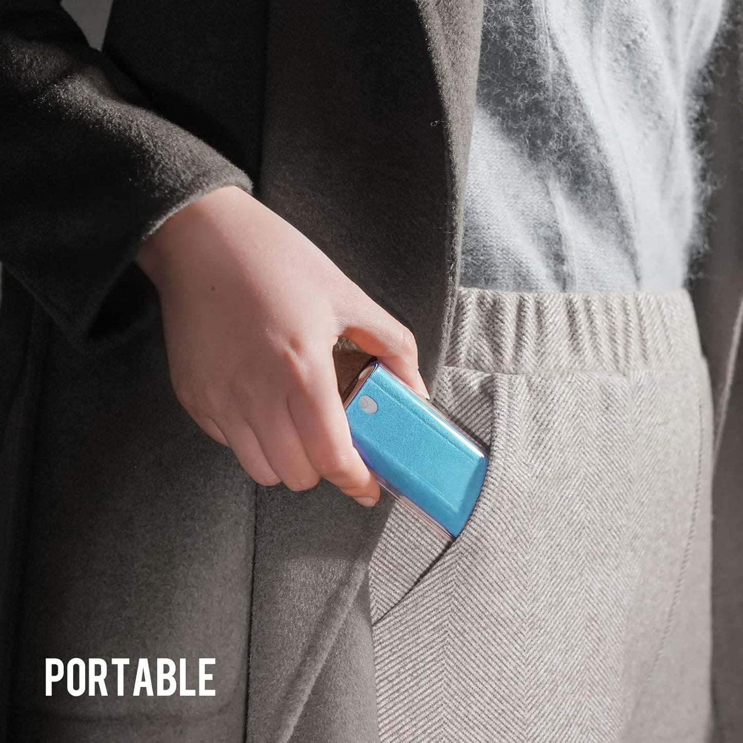 CLICK CLEAN Touchscreen Mist Cleaner, Screen Cleaner, All in One Screen Cleaner Spray with Microfiber and Phone Stand for All Phones, Laptop and Tablet Screens (Blue)