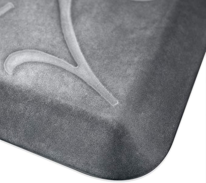 WellnessMats Bella Collection Anti-Fatigue Floor Mat, Polyurethane – Ergonomic Support Pad for Home, Kitchen, Garage, Office Standing Desk – Water Resistant - Made in USA