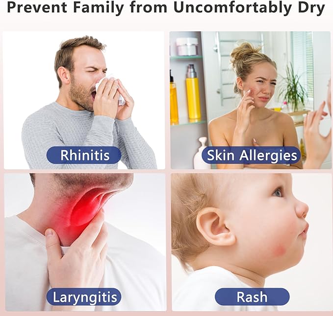 Colorful Mini Humidifier, USB Rechargeable Humidifier, small humidifier, 4 Modes Super Quiet, Humidifiers For Bedroom,Suitable For Travel Office Family Baby Bedroom-Grey