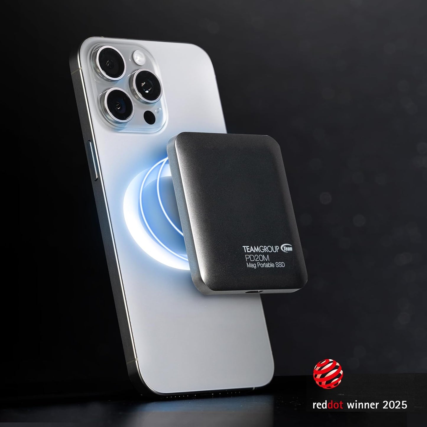 TEAMGROUP PD20M 2TB Magnetic External SSD Read up to 2000MB/s USB 3.2 Gen 2x2 Type-C 4K ProRes HDR Record iPhone 15&16 Pro Max,iPad TPSEG2002T0C108