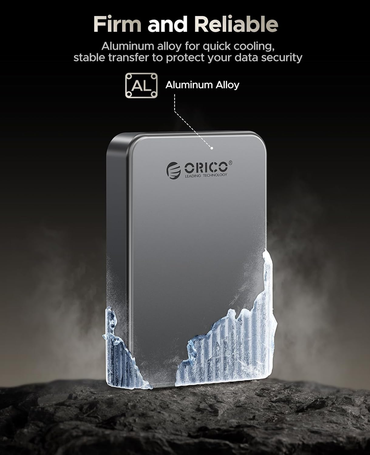 ORICO 512GB Magnetic Portable SSD, Metal Body, 4K 120 fps ProRes HDR Record and Store, Up to 460MB/s, USB C&A 2 in 1 Cable, External SSD Compatible with iPhone 16 Pro Max, Tablet, Computer - K5PLUS