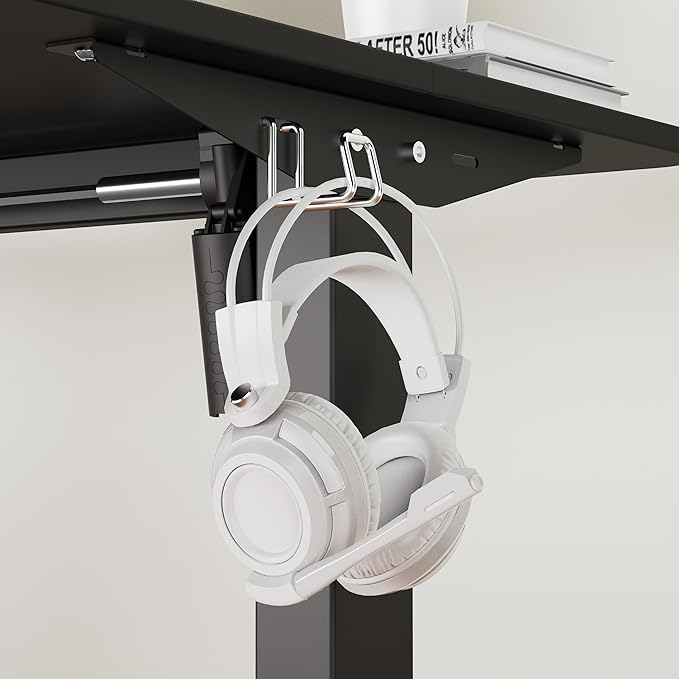 Electric Standing Desk Adjustable Height, 32x20 Inches Sit Stand up Desktop for Home Office, Ergonomic Rising Computer Table with Memory Preset, Black