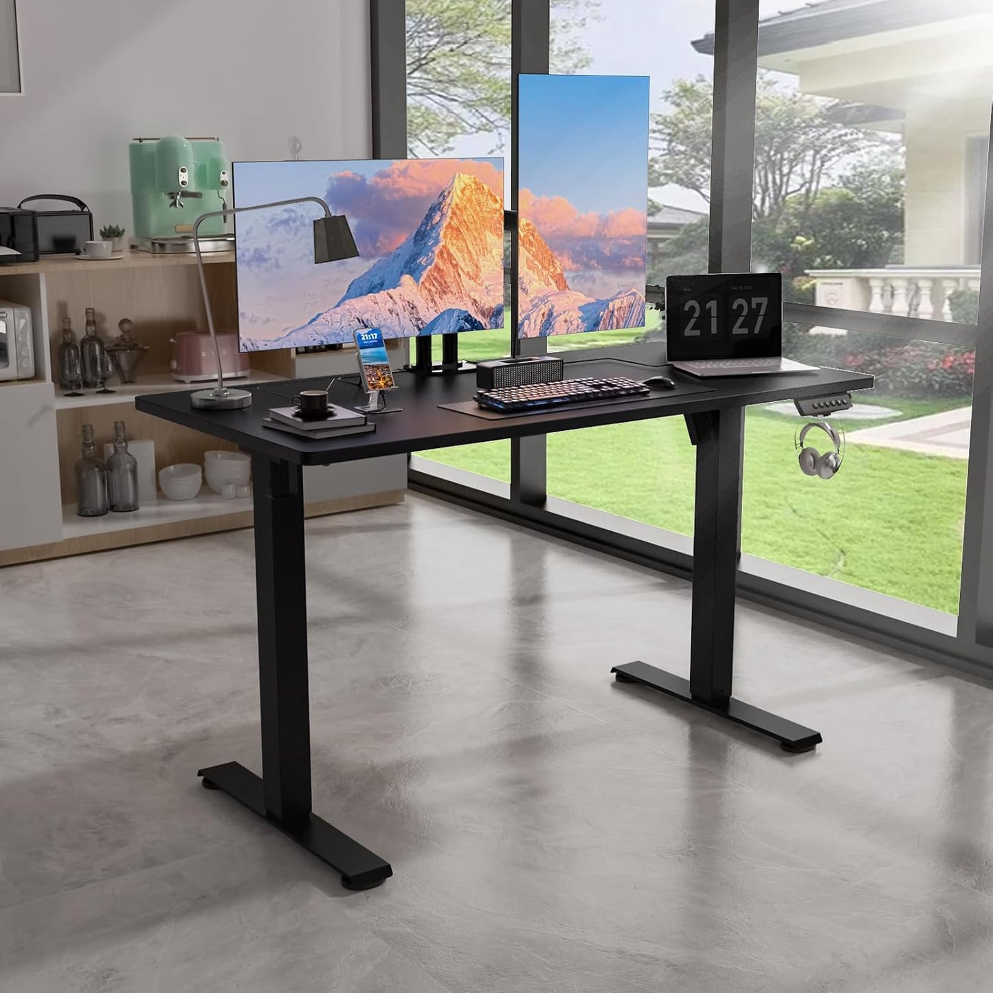 48 * 24 Electric Standing Desk, Adjustable Height Sit Stand Up Desk, Motorized Home Office Computer Gaming Workstation Desk