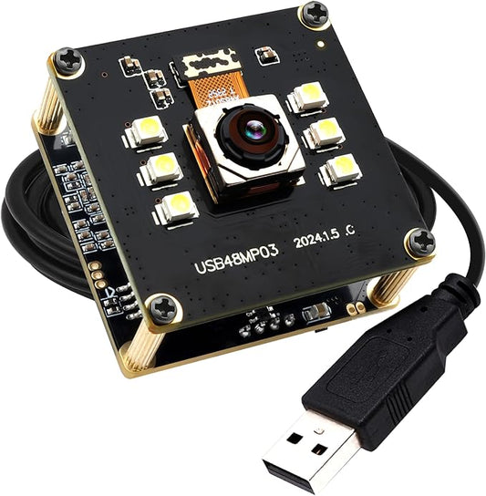 ELP 48MP Autofocus USB Camera with Day & Night Vision - Webcam for Computer & Laser Engraver - Fast Focus - UVC USB2.0