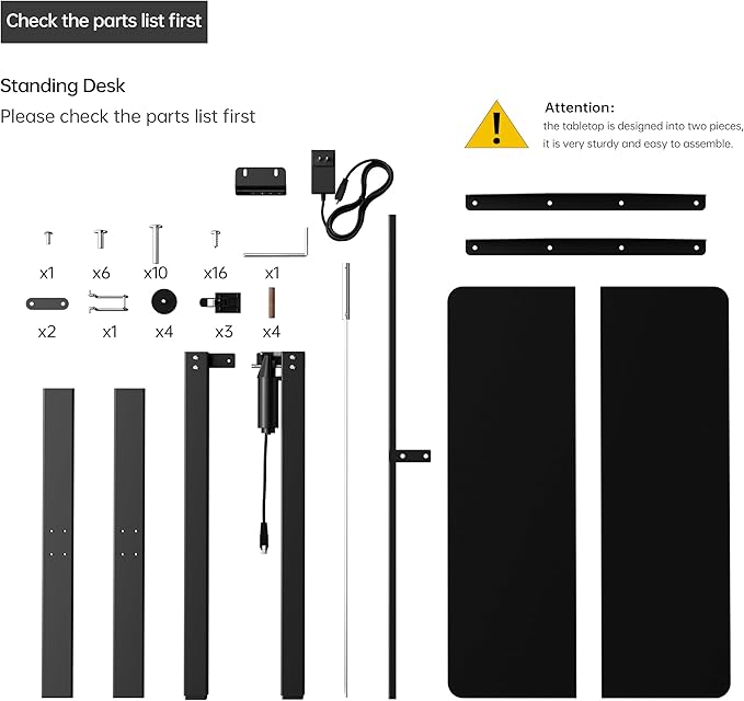 Electric Standing Desk Adjustable Height, 32x20 Inches Sit Stand up Desktop for Home Office, Ergonomic Rising Computer Table with Memory Preset, Rustic Brown