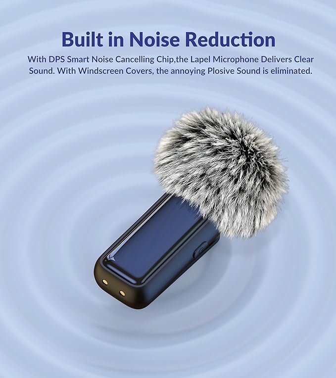 Wireless USB Microphone for PC Laptop iPhone 16/15 Android Phone - Noise Canceling Lapel Lavalier Mic with 24H Charging Case for Video Recording Vlog TikTok Podcast Live Streaming (USB & USBC)