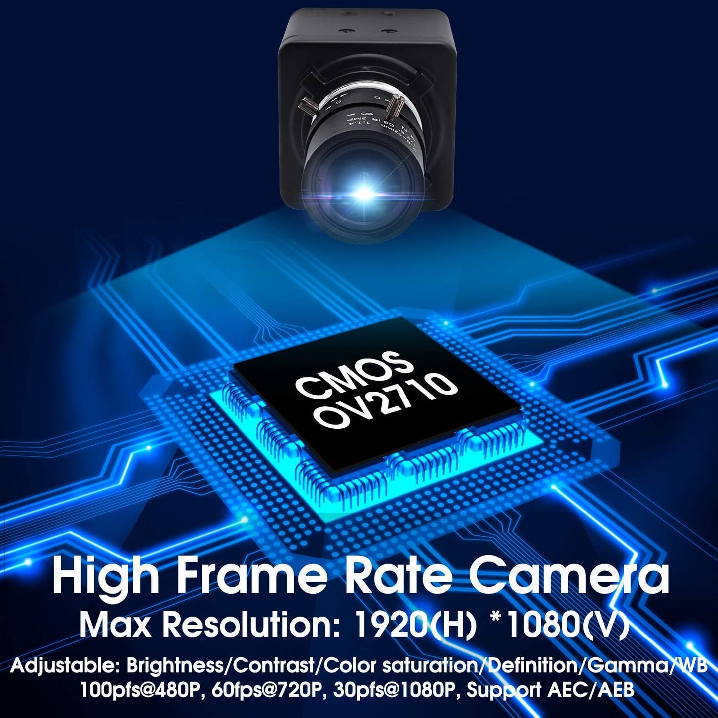 SVPRO 2.8-12mm Manual Zoom Lens 1080P Full HD Webcam Wide Angle Portable PC Computer USB Camera for Streaming with CMOS OV2710 Sensor for Windows,Android,Linux, MAC OS,1/4 Inches Screw Mount