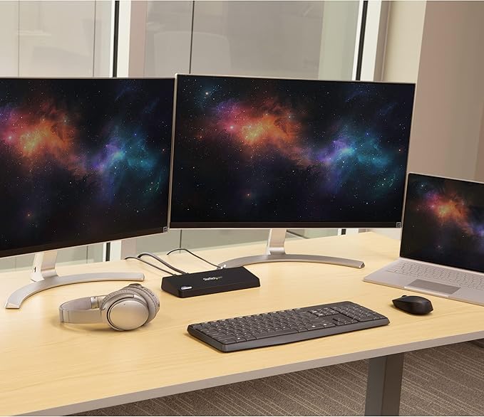 StarTech.com USB 3.0 Docking Station - 4K - HDMI / DisplayPort - with Fast Charge / Ethernet / Audio - Universal Docking Station