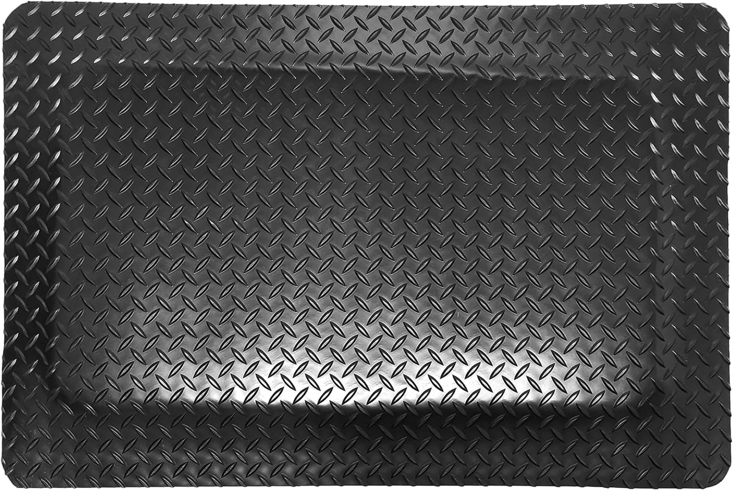 Rhino Mats, American Classic Diamond Anti-Fatigue Mats, Industrial Ergonomic Comfort Standing Mat for Work, Home, Garage, Office, Kitchen or Anywhere (Black 1" Thick, 2 FT. x 5 FT.)