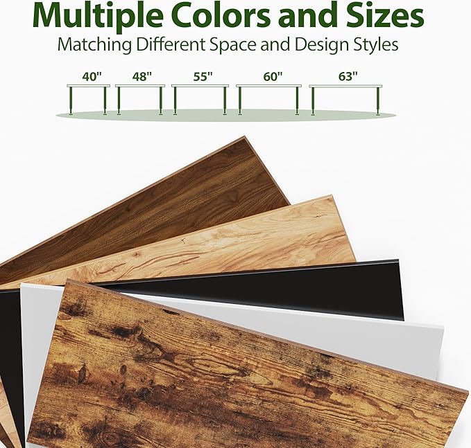 Agilestic Electric Standing Desk, 55 x 24 Inches Height Adjustable Desk, Sit Stand up for Work Office Home, Ergonomic Rising Computer Table with Memory Preset, Rustic Brown