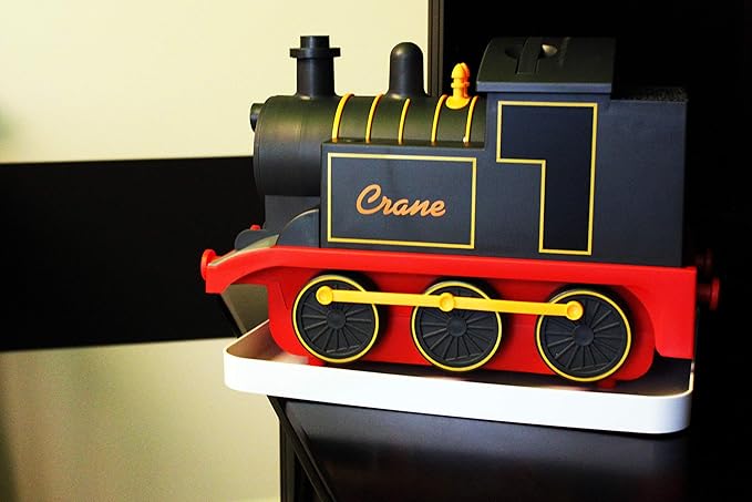 Crane Cool Mist Ultrasonic Baby Humidifier for Nursery and Kids Room, Auto Shut Off 1 Gallon, Optional Filter, Playful Design, Train