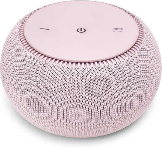 SNOOZ Pro - Smart White Noise Machine & Travel Case - Real Fan Inside, Non-Looping White Noise, Adjustable Tone & Volume - App-Based Remote Control & Sleep Timer - Blush