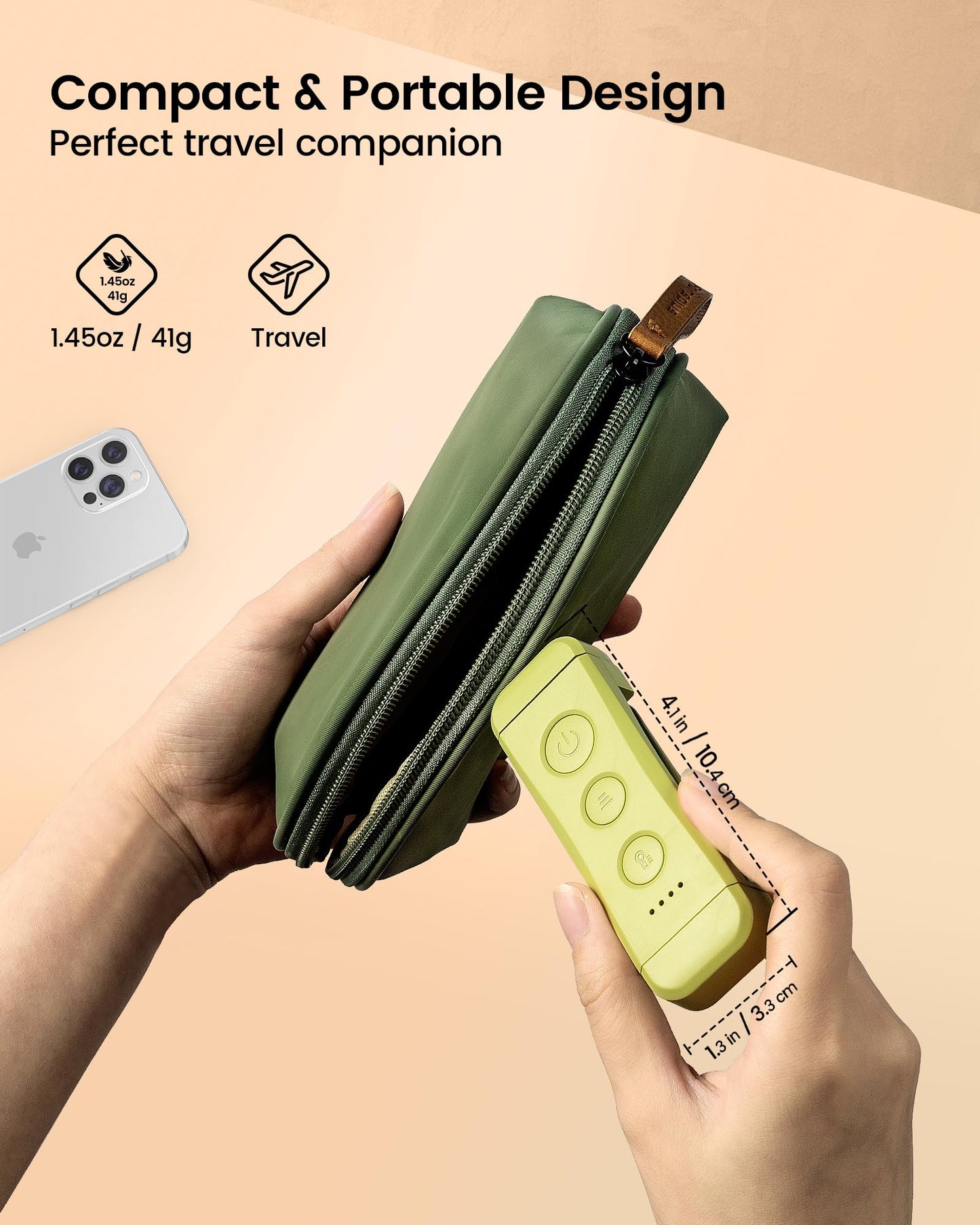 Glocusent USB Rechargeable Book Light for Reading in Bed, Portable Clip-on LED Reading Light, 3 Amber Colors & 5 Brightness Dimmable, Compact & Long Lasting, Perfect for Book Lovers, Kids