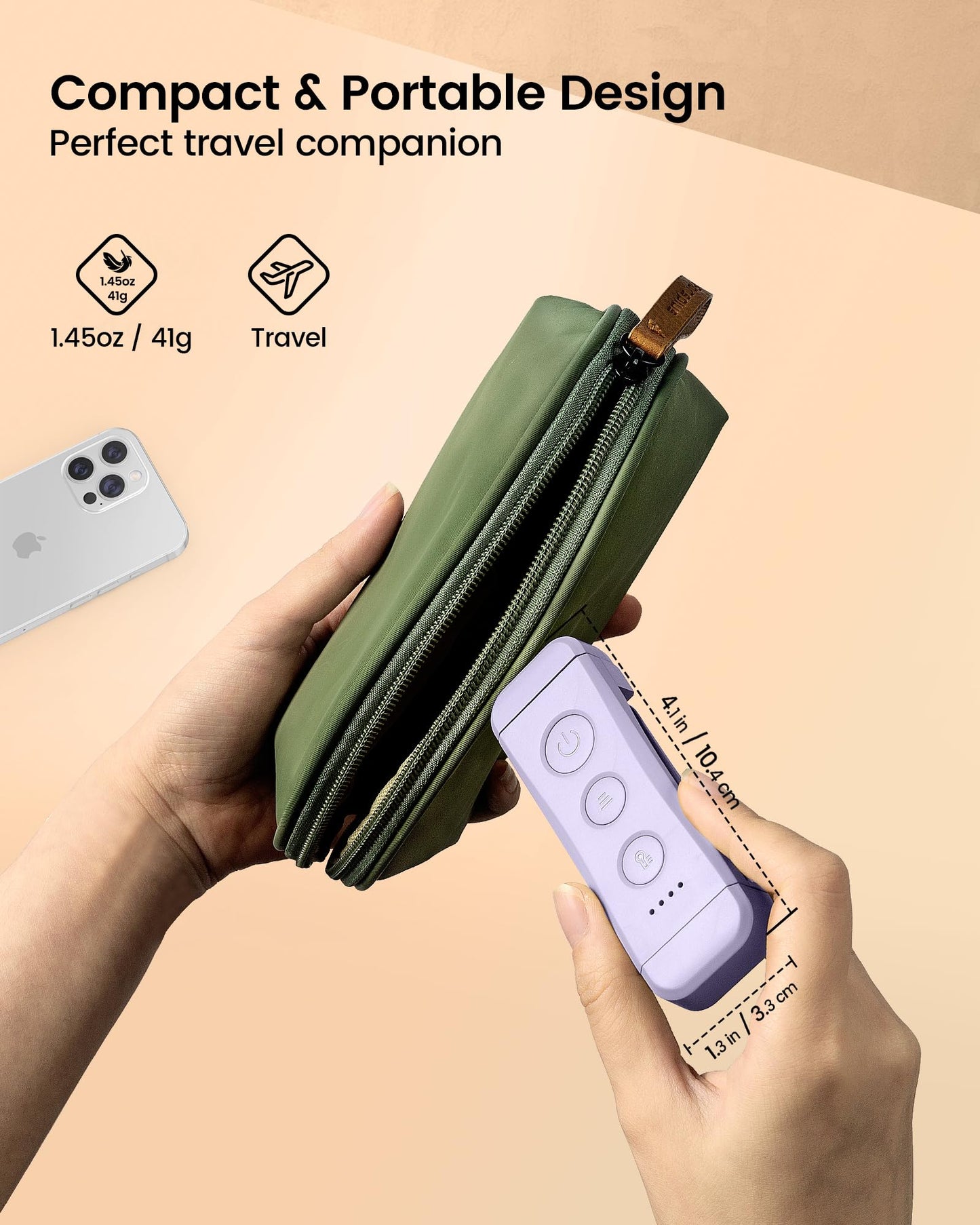 Glocusent USB Rechargeable Book Light for Reading in Bed, Portable Clip-on LED Reading Light, 3 Amber Colors & 5 Brightness Dimmable, Compact & Long Lasting, Perfect for Book Lovers, Kids