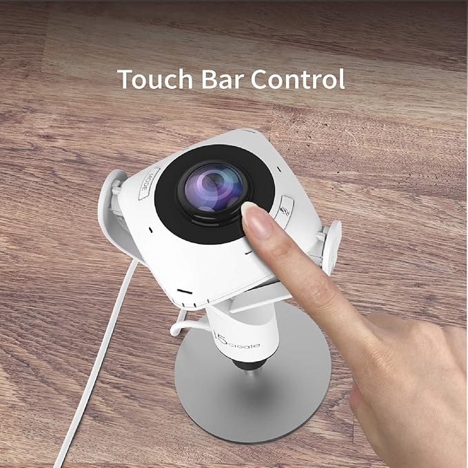 j5create 360 Degree All Around Meeting Webcam - 1080P HD Video Conference Camera with High Fidelity Microphone, USB-C | for Video Conferencing, Online Classes, and Collaboration (JVCU360)