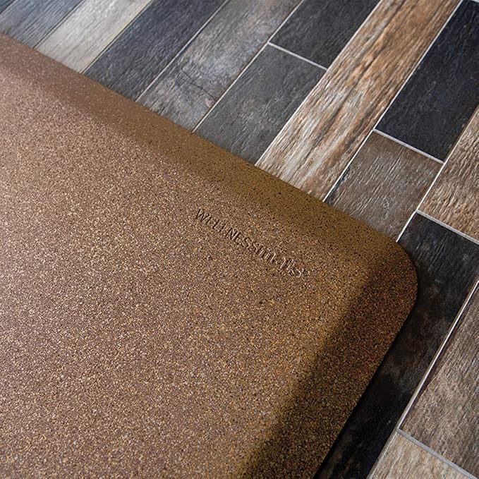 WellnessMats Granite Collection Anti-Fatigue Floor Mat, Polyurethane – Ergonomic Support Pad for Home, Kitchen, Garage, Office Standing Desk – Water Resistant - Made in USA