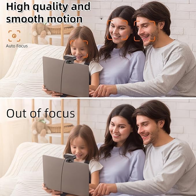 Full HD Webcam with Microphone, 1080P Webcam for PC, 90° FOV, Dual Microphone Streaming Web cam for Clear Stereo Audio, Plug and Play USB Web cam for Zoom/Skype/Teams, Conferencing and Video