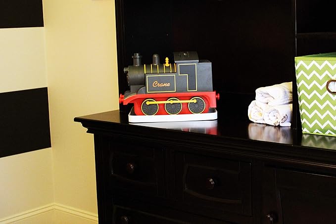 Crane Cool Mist Ultrasonic Baby Humidifier for Nursery and Kids Room, Auto Shut Off 1 Gallon, Optional Filter, Playful Design, Train