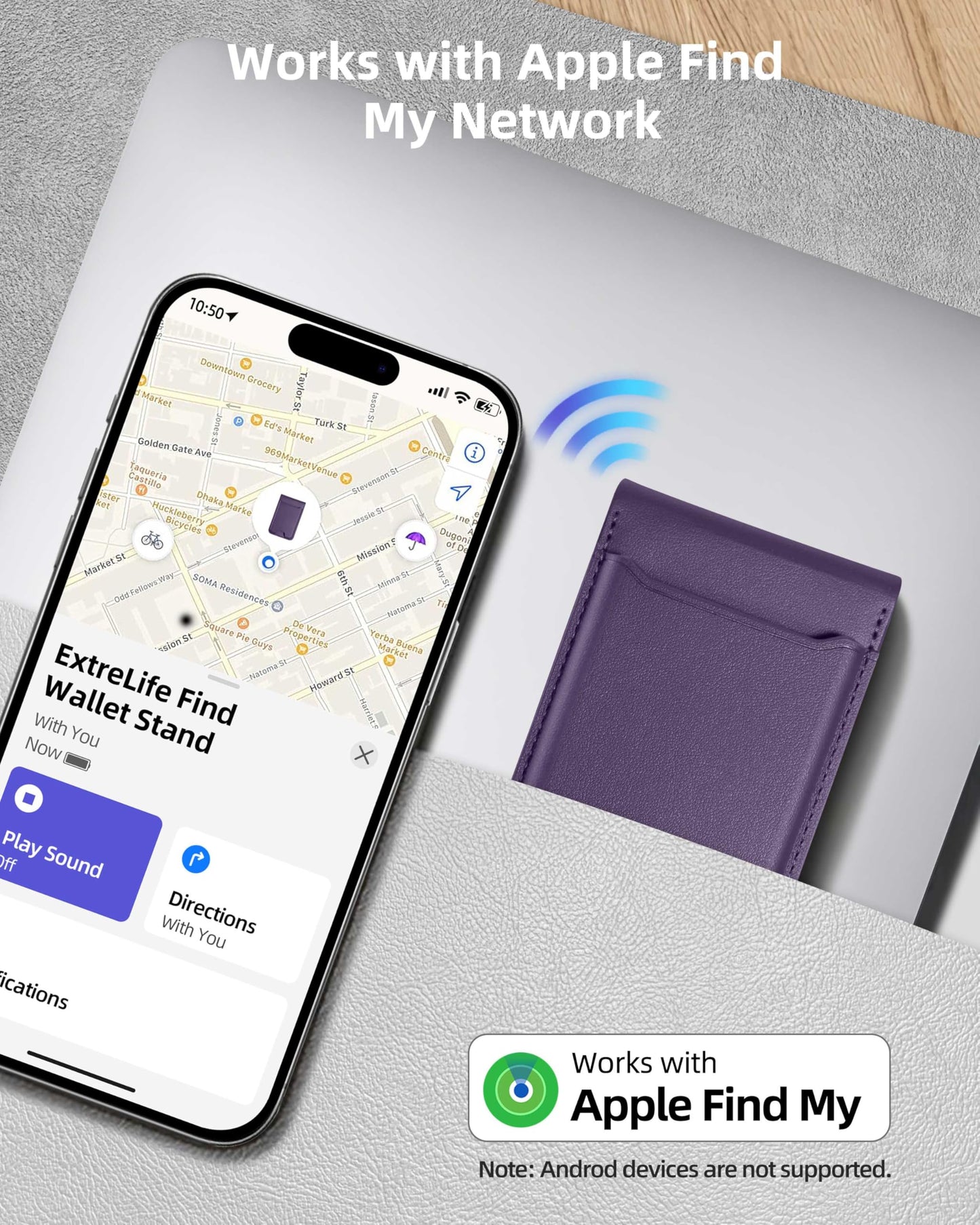 for Magsafe Wallet, Works with Apple Find My, Strongest Magnetic Wallet for iPhone 16/15/14/13/12 Series, for iPhone Walle t with Adjustable Stand, 3 Card Slots, 6 Cards Holder, Vegan Leather, Black