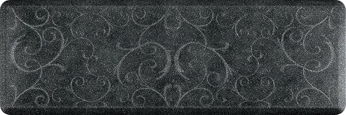 WellnessMats Bella Collection Anti-Fatigue Floor Mat, Polyurethane – Ergonomic Support Pad for Home, Kitchen, Garage, Office Standing Desk – Water Resistant - Made in USA