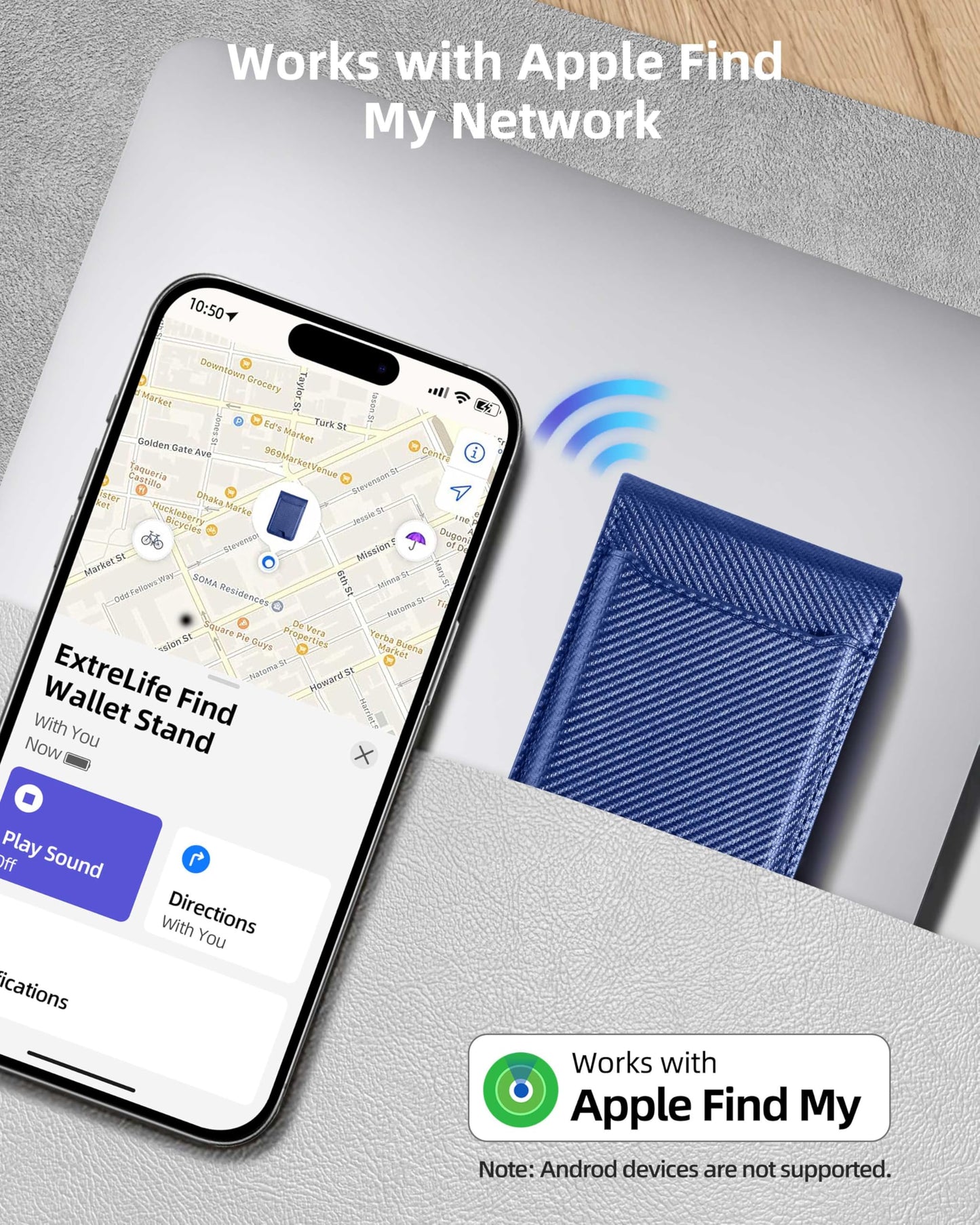 for Magsafe Wallet, Works with Apple Find My, Strongest Magnetic Wallet for iPhone 16/15/14/13/12 Series, for iPhone Walle t with Adjustable Stand, 3 Card Slots, 6 Cards Holder, Vegan Leather, Black