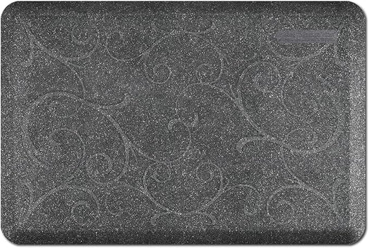 WellnessMats Bella Collection Anti-Fatigue Floor Mat, Polyurethane – Ergonomic Support Pad for Home, Kitchen, Garage, Office Standing Desk – Water Resistant - Made in USA