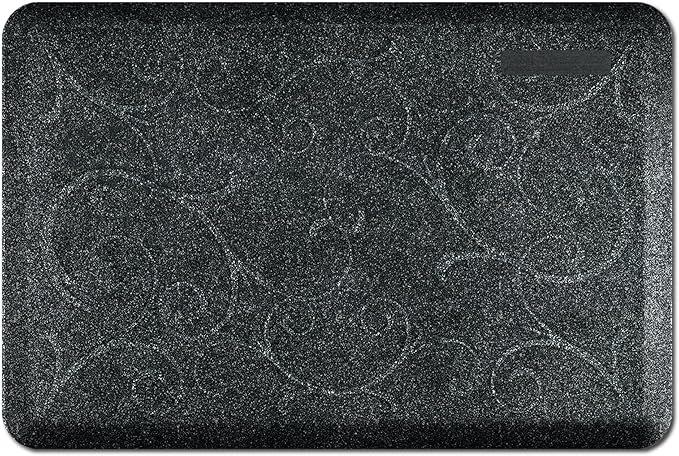 WellnessMats Bella Collection Anti-Fatigue Floor Mat, Polyurethane – Ergonomic Support Pad for Home, Kitchen, Garage, Office Standing Desk – Water Resistant - Made in USA