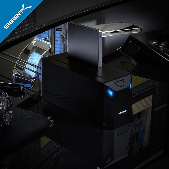 SABRENT USB 3.0 to SATA External Hard Drive Docking Station for 2.5" or 3.5"' HDD, SSD [Support UASP] (EC-UBLB)