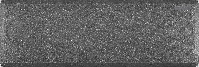 WellnessMats Bella Collection Anti-Fatigue Floor Mat, Polyurethane – Ergonomic Support Pad for Home, Kitchen, Garage, Office Standing Desk – Water Resistant - Made in USA